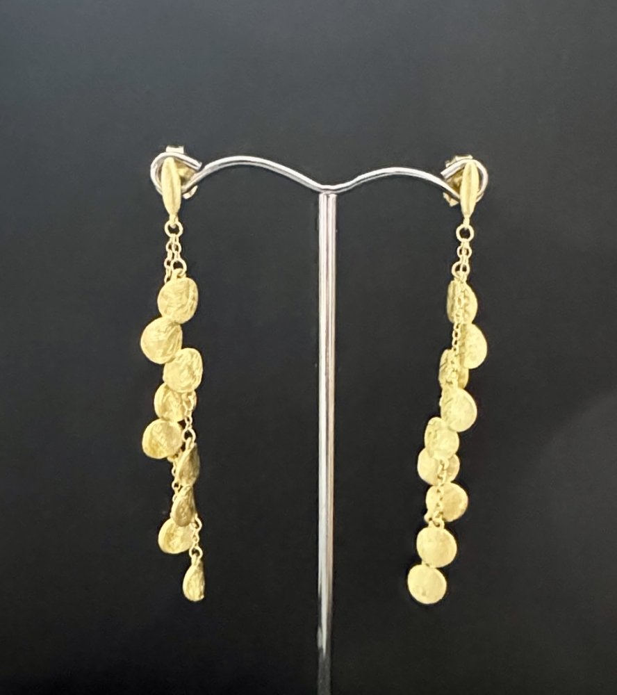 Ohrstecker 925 Silber vergoldet mit runden Plättchen